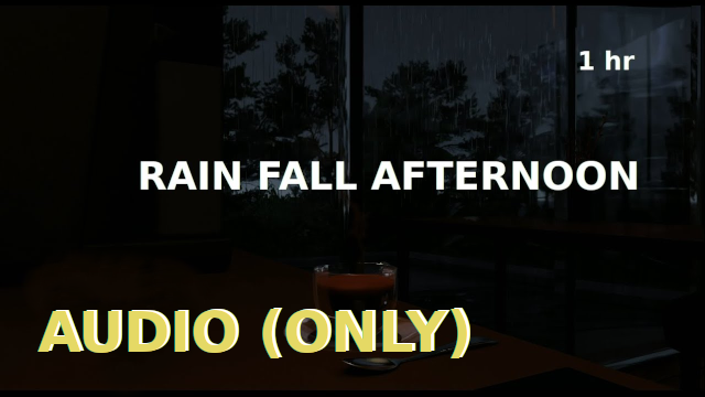 Rain Fall Near Window Inside Building 1 Hour Audio (Only)